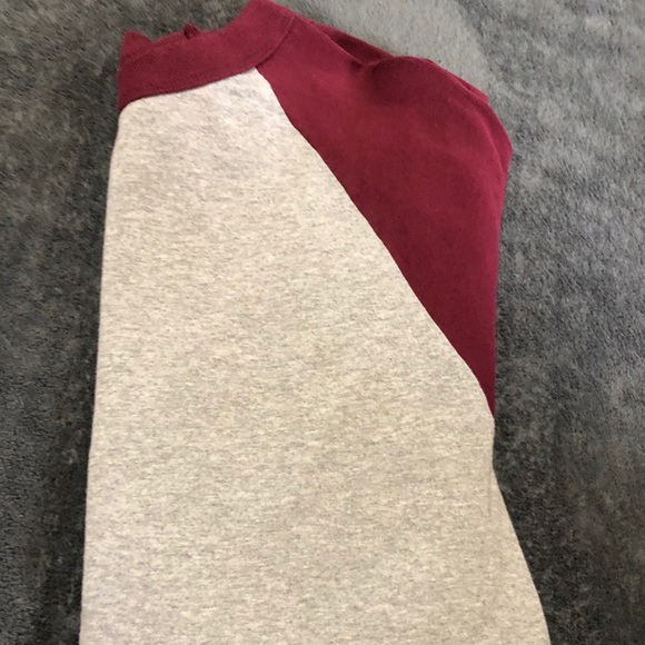 Other - Men’s * Gray & Maroon Raglan T - Shirt